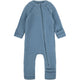 Mikk Line Detská merino kombinéza Wool Baby Suit Blue Melange