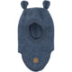 Mikk Line Vlnená kukla s uškami Wool Fullface Blue Melange
