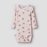 Lil' Atelier Baby Body Slim Silver Peony Bow NBFGAVO