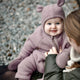 Mikk line detský overal z merino vlny Twilight Mauve