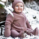 Mikk-Line Detská kombinéza z merino vlny Wool Baby Suit Burlwood