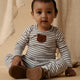 Lil' Atelier Baby Body Slim s dlhým rukávom Coconut Milk NBMTONTO