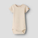 Lil' Atelier Chlapčenské body slim Oxford Tan NBMFENG