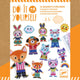 Djeco Set DIY plstené magnety Zvieratá