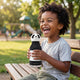 Asobu Termo fľaša so slamkou Bestie - Panda 460 ml