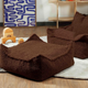 Wigiwama štvorcový detský puf Warm Hazel Square Ottoman
