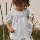 Lil' Atelier Tričko s krátkymi rukávmi a elegantným zdobením Loose Plein Air NMFJIVA