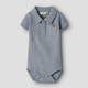 Lil' Atelier Slim detské body s golierom pre chlapca Tradewinds NBMFALK