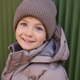En Fant Detská pletená čapica Beanie s podšívkou Pine Bark