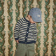 Konges Sløjd Detský sveter Billi Knit Cardigan Blue Stripe
